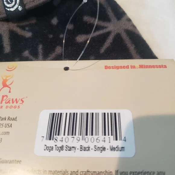 NWT UltraPaws Doga Tog Starry Black Fleece - Picture 6 of 6